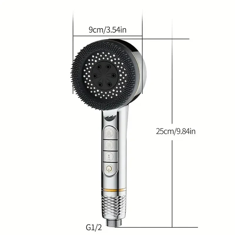 🚿💧 Four-Speed Filtered Supercharged Shower Head – Water-Seal High-Pressure Multi-Functional Bathroom Sprayer (1PC)