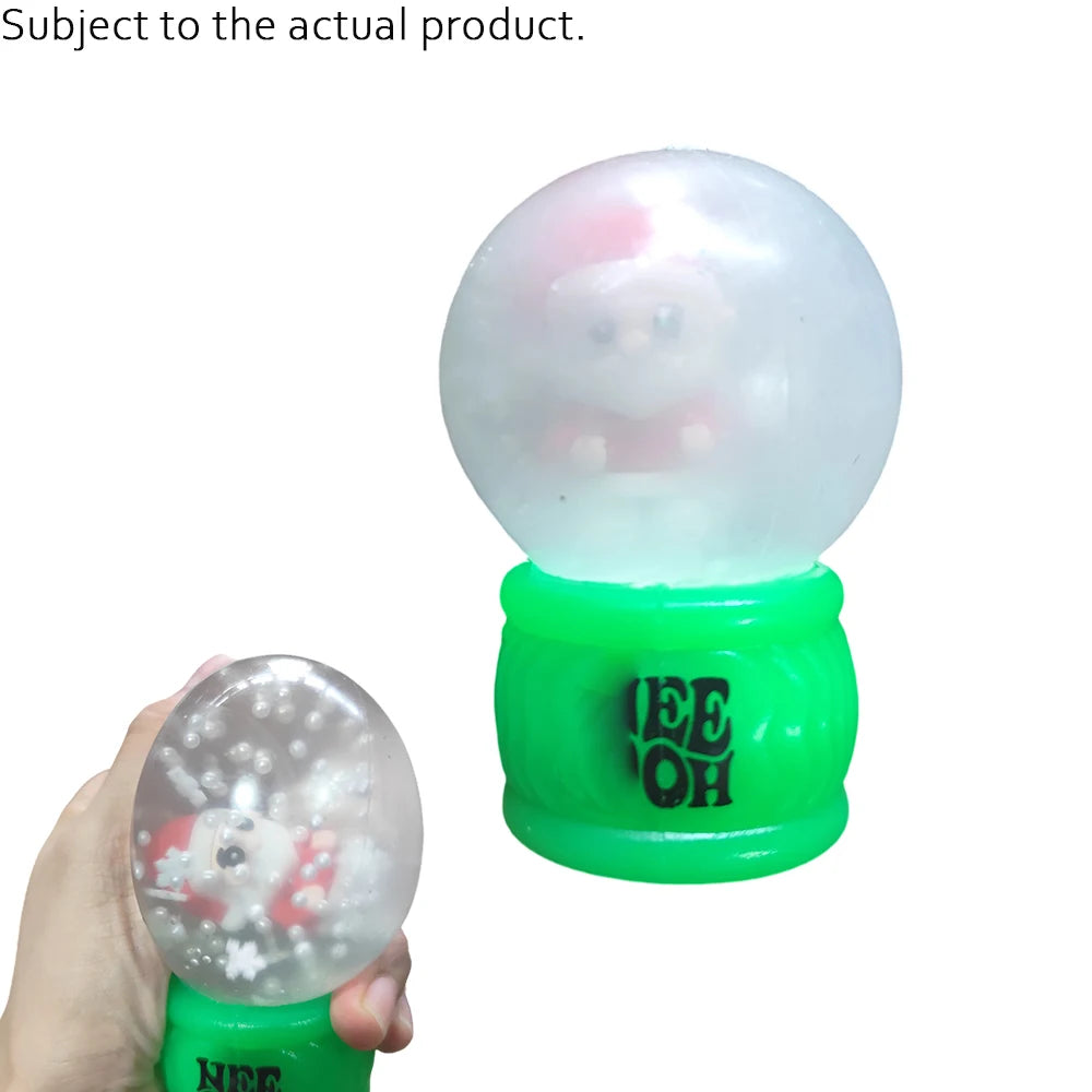 Snow Globe Fidget Squeeze Toy – Sensory Stress Relief Fidget