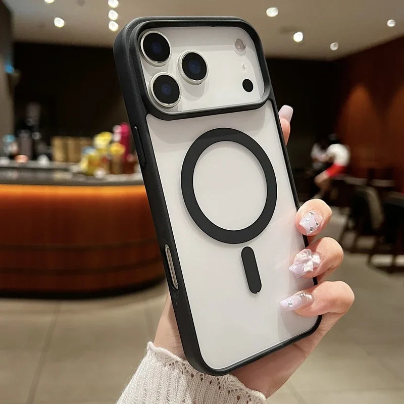 Clear Magnetic MagSafe Case for iPhone 17 / 17 Air / 17 Pro Max 📱 | Shockproof, Slim & Anti-Scratch Candy Color Cover