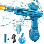 💦⚡ Simulated Recoil Electric Water Gun – Automatic Sensor Light Water Pistol for Kids | Summer Outdoor & Beach Toy