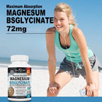 Magnesium Bisglycinate - for Muscle, Nerve, Sleep, Joints, Bones, Immune & Energy - High Absorption, Vegetarian,120 Capsules