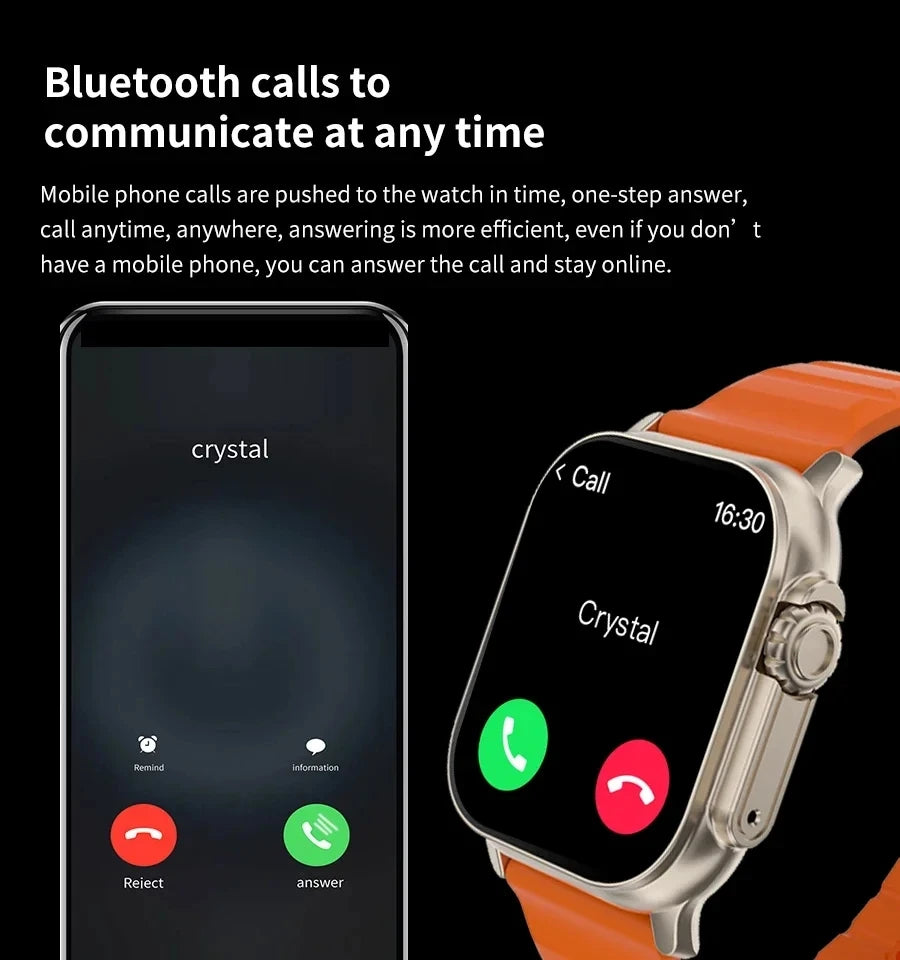 Original T900 Ultra 2 Smart Watch 1.93" (49mm) Bluetooth Call NFC Wireless Charging | Heart Rate & SpO2 Fitness Tracker for Android & iOS