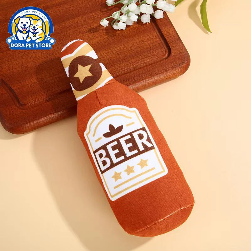 Pet supplies simulation beer vodka whiskey bottle BB call pet dog cat companionship pet toys