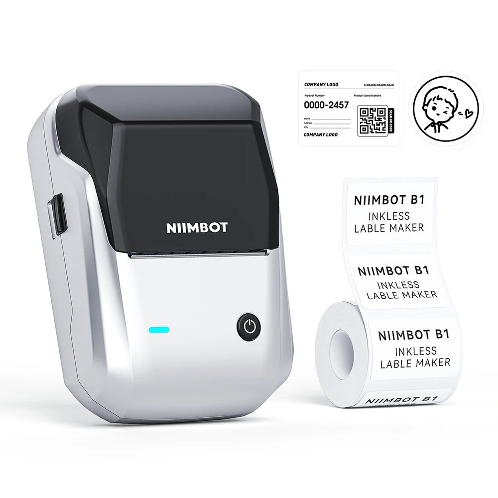 🏷️📱 NIIMBOT B1 Portable Thermal Label Printer – 2 Inch Bluetooth Sticker Maker