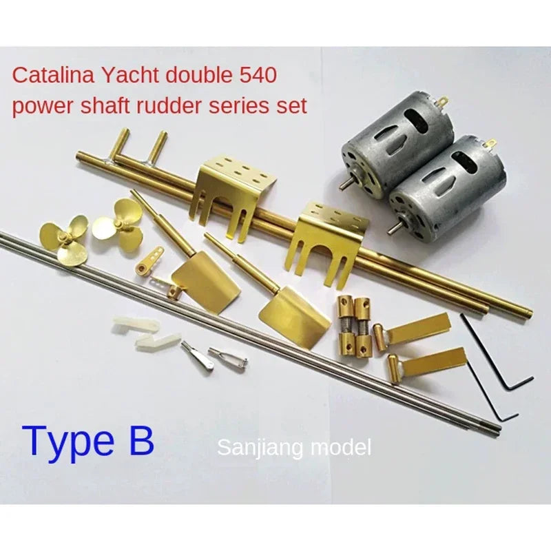 Catalina Yacht Model Basswood Laminate Processing Upgrade Version RC Boat Kit Simulation Assembly Kit