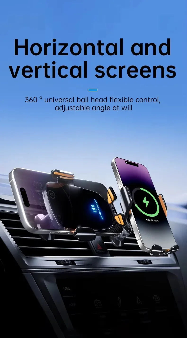 🚗📱 UYUXIO 15W Wireless Car Charger Air Vent Mount