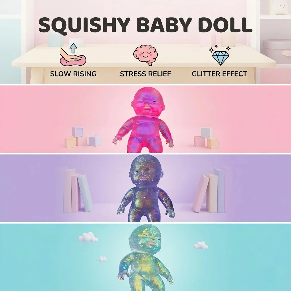 Vivid Sugar Baby Squishy Toy – Slow-Rebound TPR Stress Ball