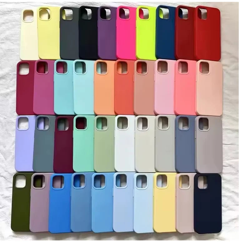 🌈📱 Original Style Silicone Case for iPhone 17 / 16 / 15 / 14 / 13 / 12 / 11