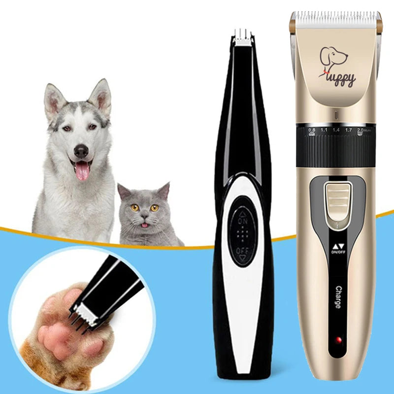 Electric Pet Clipper Grooming Kit – Rechargeable Professional Trimmer for Dogs & Cats