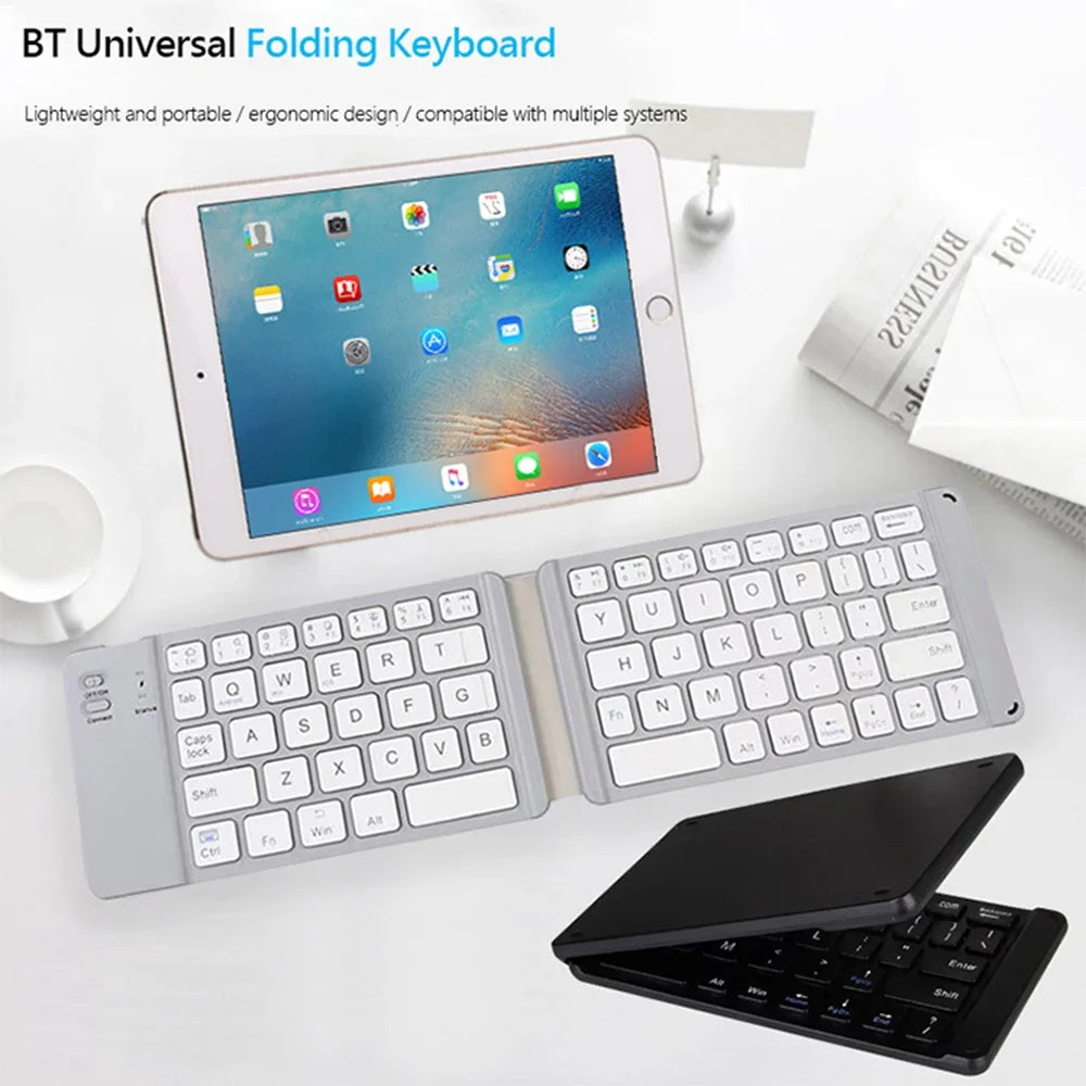 ⌨️📱 Dormin Folding Bluetooth Keyboard – Portable Silent Wireless
