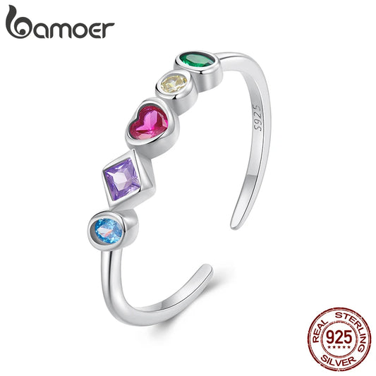 💍✨ Sterling Silver Star CZ Ring 🌟 | Stackable Eternity Engagement Ring 💖 | Wedding Band & Birthday Gift for Women 🎁