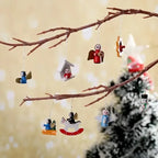 Wooden Christmas Tree Ornaments – Small Festive Pendant Décor