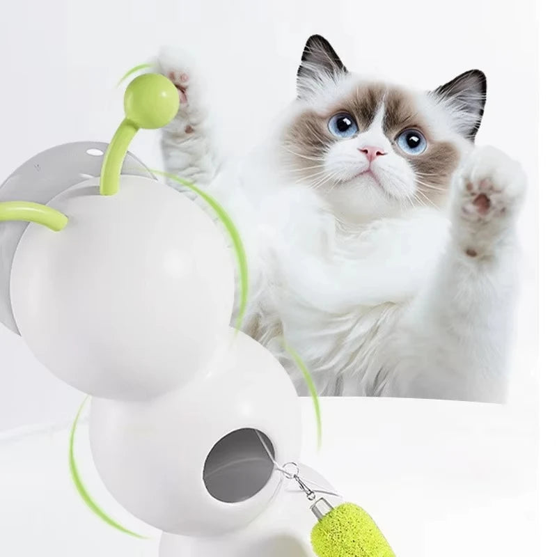 🐛🐾 Caterpillar Interactive Cat Toy – Motion Activated Wack-A-Worm