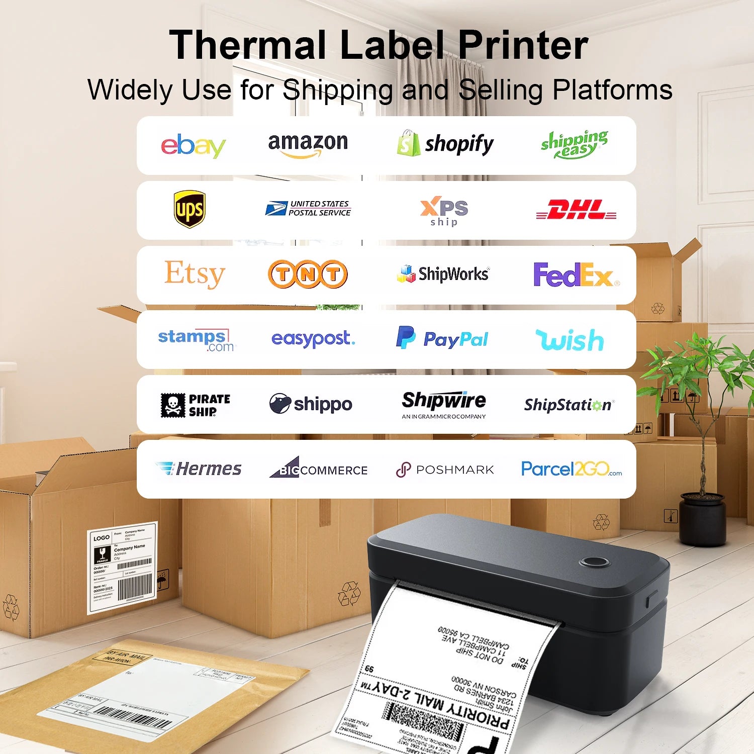 🏷️📦 Marklife X4 Thermal Label Printer – 4x6 Bluetooth Shipping Printer