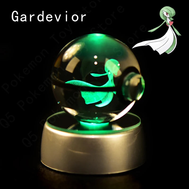 Pokémon Crystal Ball 3D Night Light – Mewtwo, Pikachu & Gengar