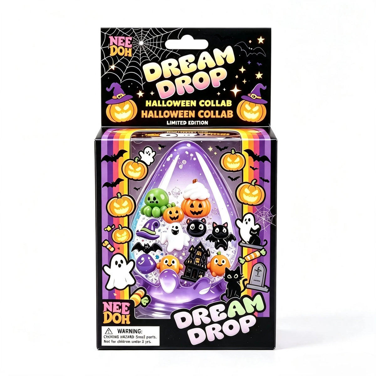 NeeDoh Halloween Spider & Pumpkin – Soft Squishy Fidget Toy