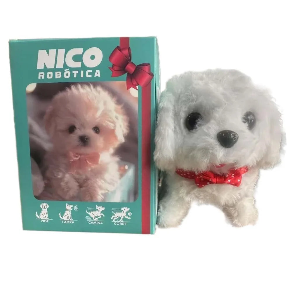 🎁 Birthday Gift Stuffed Animal 🐶 Realistic Robotic Puppy 🤖 Interactive Robot Dog 🐾 Barking, Tail Wagging & Walking Toy 🎂 Kids & Pet Lovers Gift 🎀