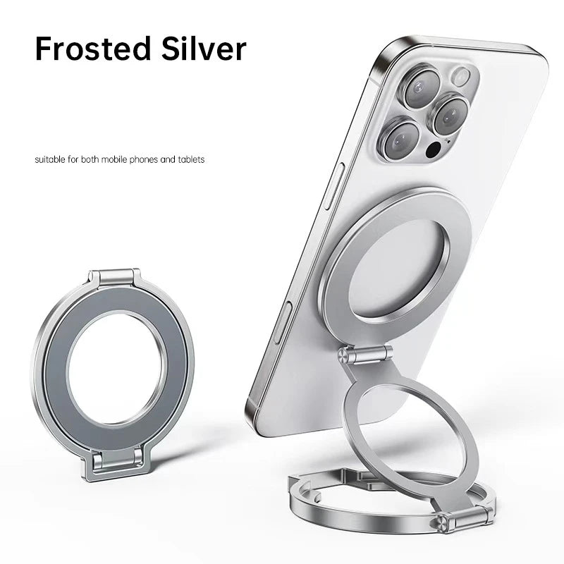 360° Rotation Magnetic Finger Ring Phone Holder – Foldable Aluminum Alloy
