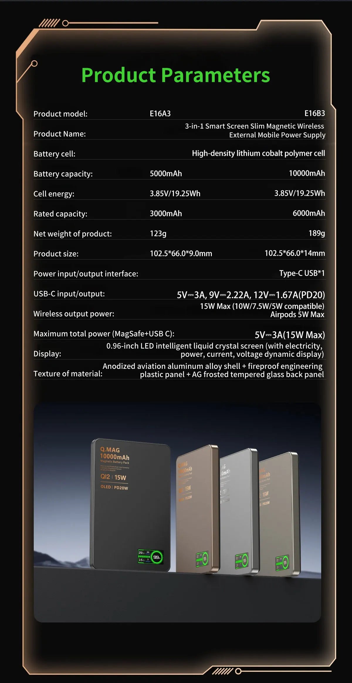 Magnetic Wireless Power Bank 5000/10000mAh | Fast Charging External Battery for iPhone 12‑17 Pro, Apple Watch & AirPods 🔋