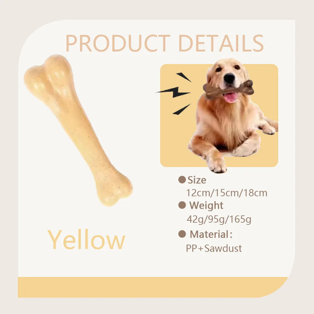 🦴🐶 Heavy Duty Dog Bone Chew Toy – Natural & Non-Toxic