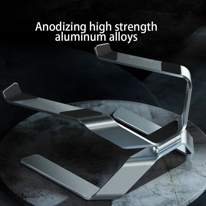 💻⬆️ P68 / P69 Aluminum Alloy Laptop Stand – Double Vertical Cooling Design