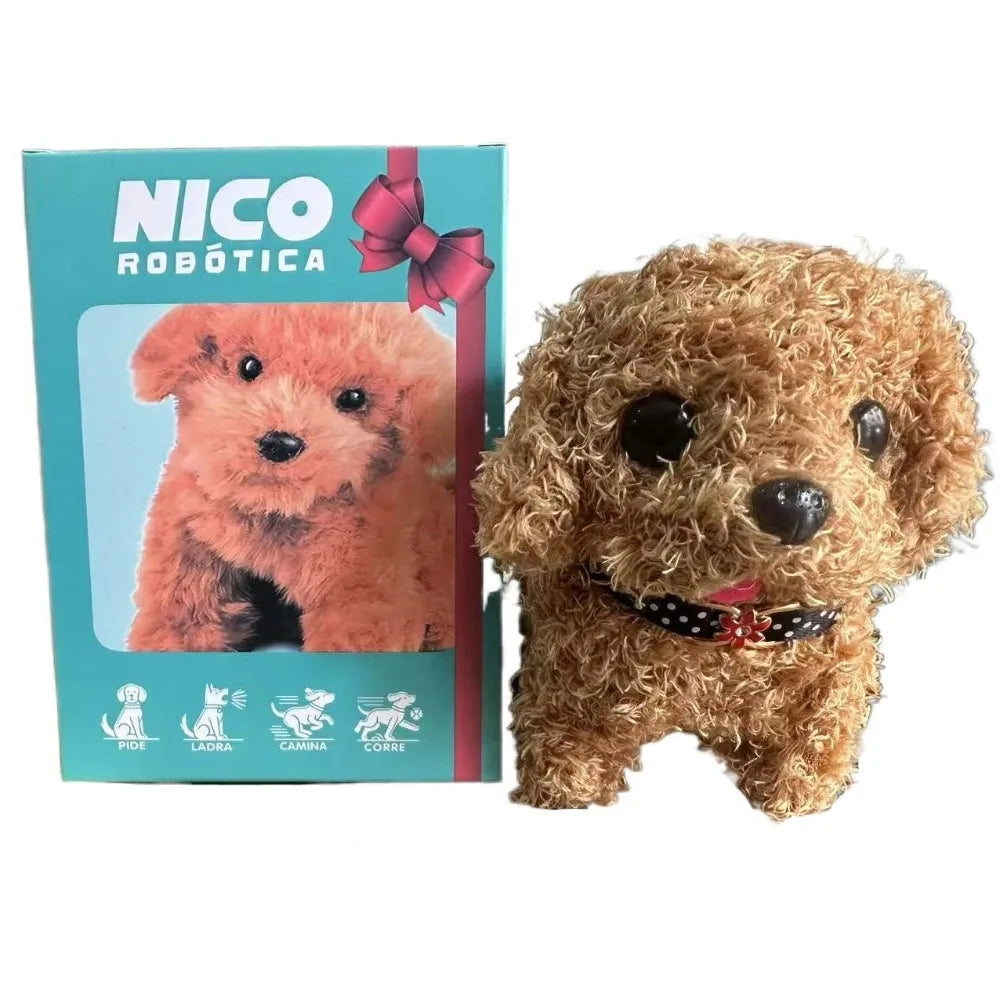 🎁 Birthday Gift Stuffed Animal 🐶 Realistic Robotic Puppy 🤖 Interactive Robot Dog 🐾 Barking, Tail Wagging & Walking Toy 🎂 Kids & Pet Lovers Gift 🎀