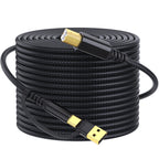 🔥 USB A & USB‑C to USB‑B 2.0 Printer Cable | Nylon Braided High‑Speed Cord for Yamaha/Casio Digital Piano, DJ Controllers, Printers & More