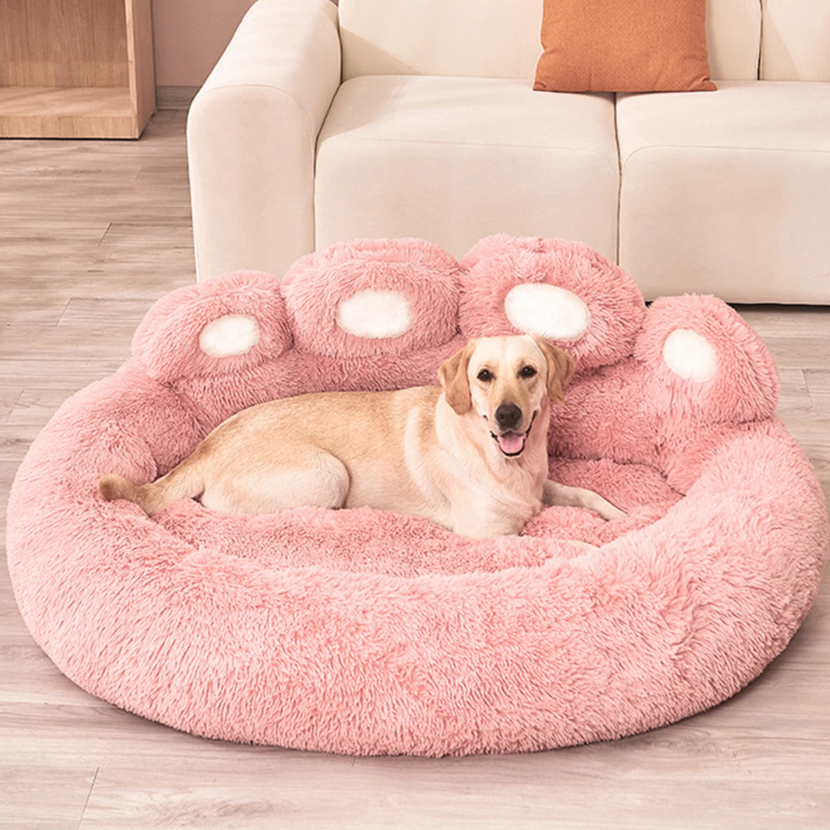 🐾🛏️ Fluffy Winter Dog Bed – Plush Kennel Sofa Cushion