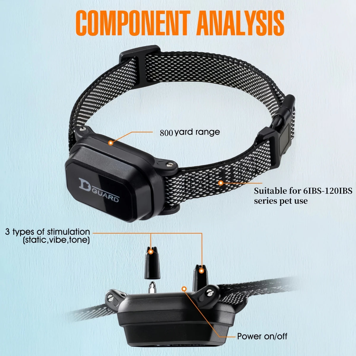 🐶📡 875 yards (800m) Digital Dog Training Collar – Waterproof Rechargeable with LCD