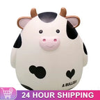 🐮💰 Cute Cow Piggy Bank Money Box ✨ | Large Plastic Coin Savings Jar 🪙 | Adorable Birthday Gift for Children