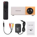 📽️✨ Mini LED Projector Portable Video Projector 🎬 | Supports 720P & 1080P 💎 | Built-in Speaker 🔊 & Remote Control 🎮 | HD / AV / USB / 3.5mm Audio 📱💻