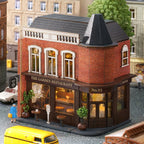 DIY Wooden Garden Restaurant Dollhouse – Miniature Model Kit