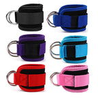 Double D-Ring Cable Ankle Straps – Gym Ankle Cuffs for Glutes, Legs & Strength Training🍑🏋️‍♀️