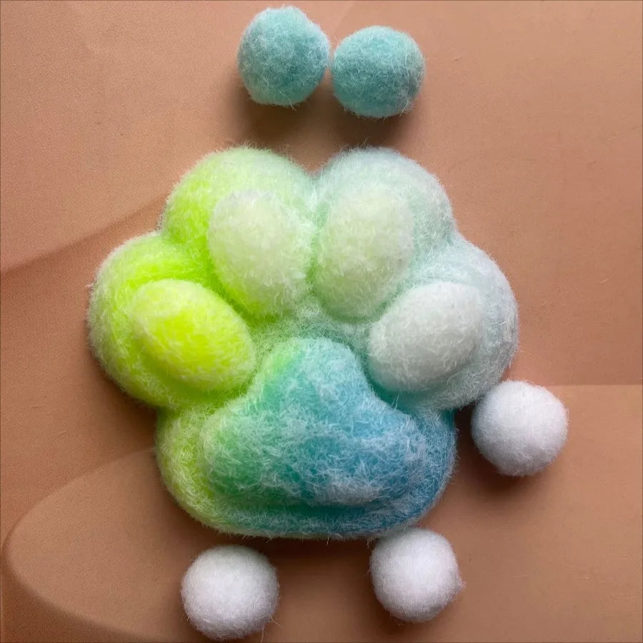 Cat Paw Mochi Squishy Toy – Soft Plush & Silicone Slow-Rebound Fidget