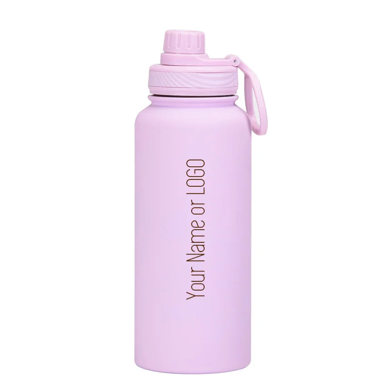 PURACOOL Custom Water Bottle 1000ML – Personalized Thermal Tumbler Gift 💧✨