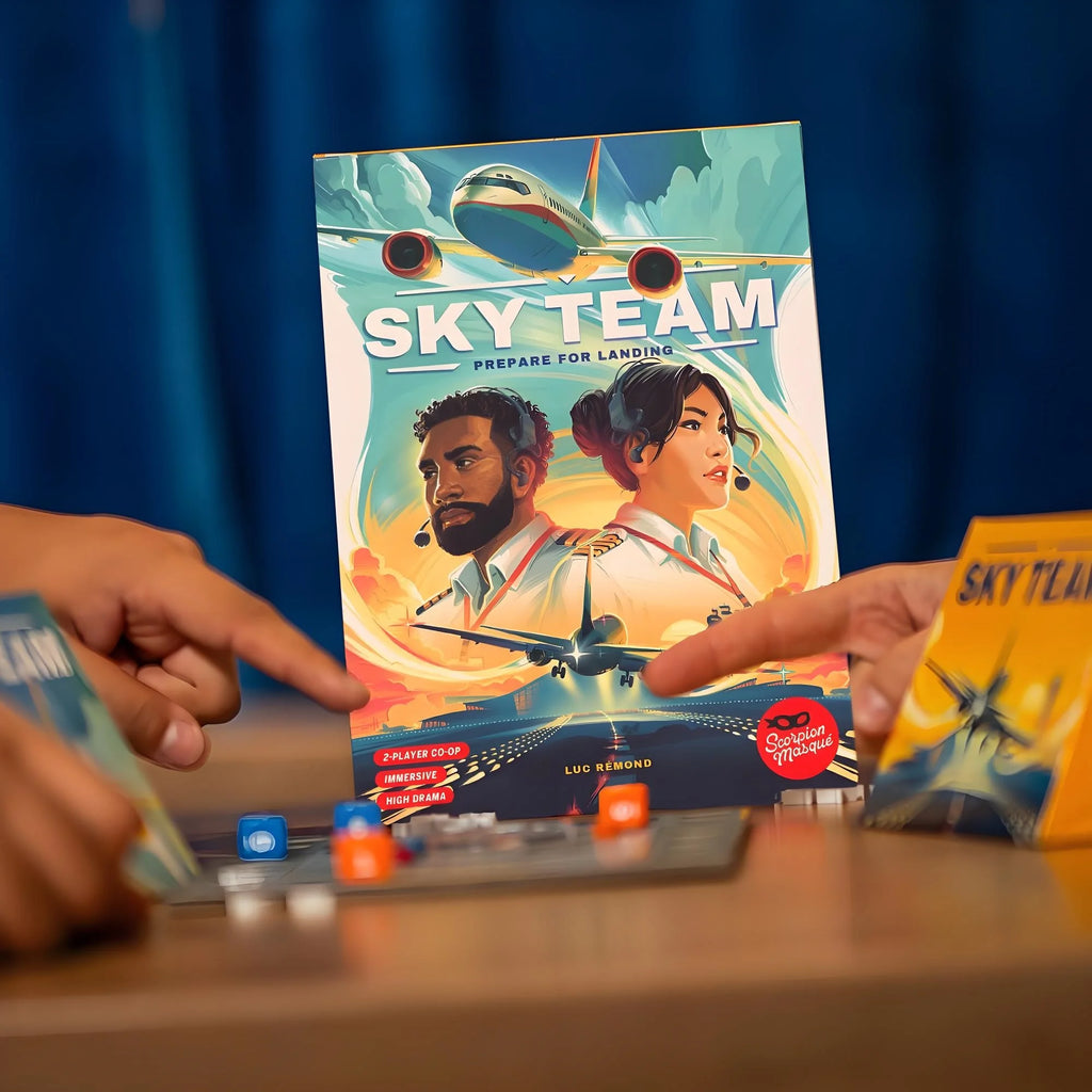 Sky Team – Cooperative 2-Player Strategy Board Game | Land the Plane Challenge | Ages 14+ | 20-Minute Thrill✈️🎲