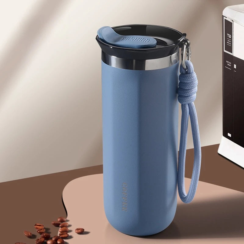 Stainless Steel Vacuum Flask – Insulated Hot & Cold Travel Mug Coffee Cup ☕✨