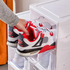 👟✨ Foldable Shoe Rack Organizer | Multi-Layer Transparent Stackable Shoe Boxes 🧼 | Collapsible Household Sneaker Storage Cabinet