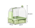 🐦💦 Clear Hanging Bird Bath with Automatic Water Circulation | Space-Saving Bird Shower 🚿 | Easy-Clean Bird Cage Accessory