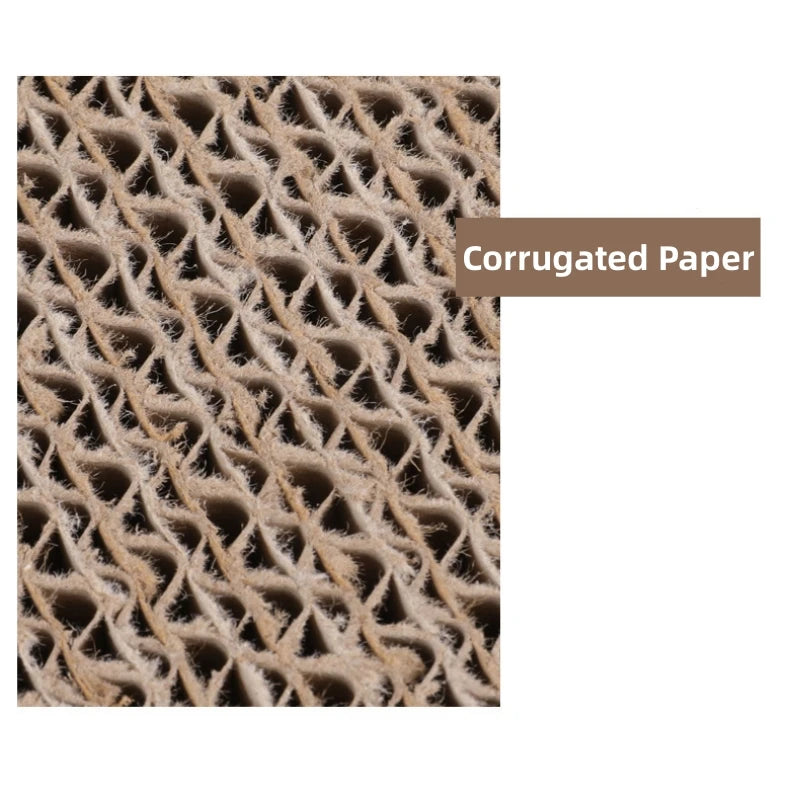 Double-Layer Cat Scratching House – Indoor Corrugated Cardboard Cat Condo & Scratch Pad for Claw Grinding