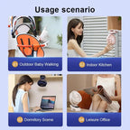 🌬️📎 Portable USB Clip-On Fan – Small Personal Desk Cooling