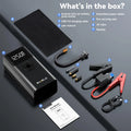 🚗⚡ Car Jump Starter with Air Compressor – 6000A Powerful Booster, 21800mAh Portable Battery Charger with LCD Screen
