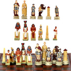 Role Theme Historical Chess Set ♟️ | Hand‑Painted Resin Pieces & Embossed Leather Board 🪄 | 32‑Piece Collector’s Gift Set 🎁 | Premium Strategy Game for Home & Display