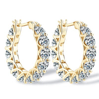 0.16" Moissanite / Yellow gold color