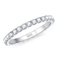 3mm moissanite / white gold color / 6.5