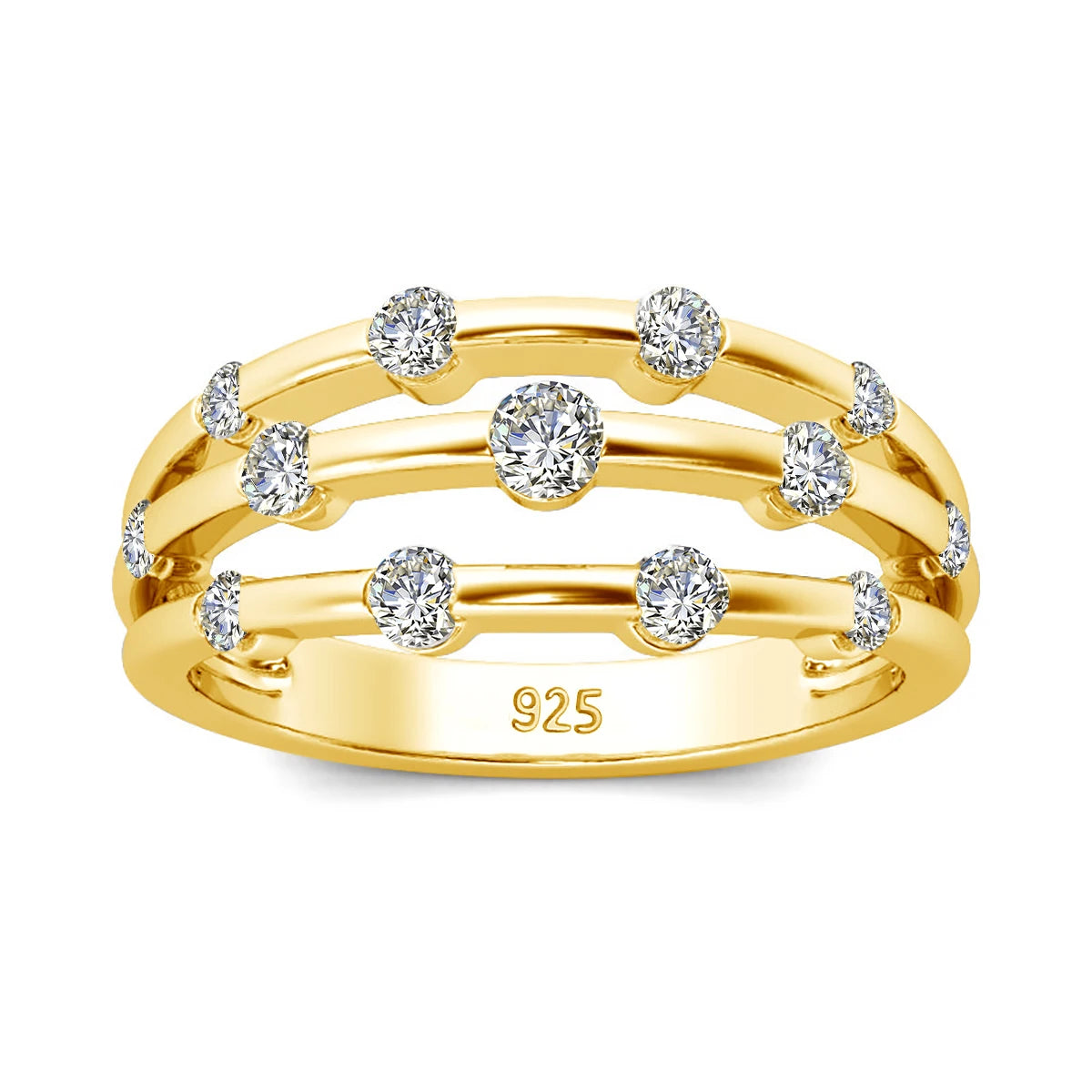 💎✨ Moissanite Eternity Ring for Women 🤍 | Solid 925 Sterling Silver Wedding Band 💍 | Pass Diamond Test Luxury Jewelry Gift for Girls