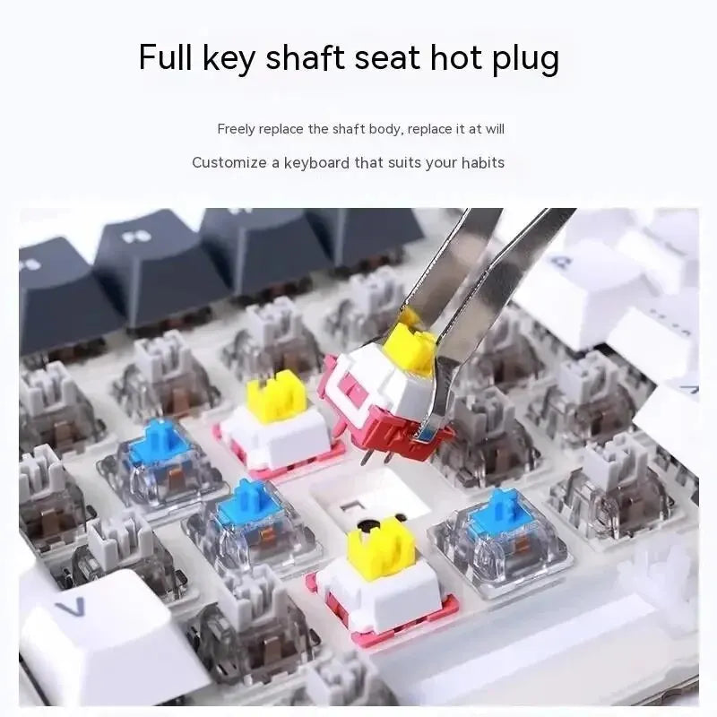 AULA F87 Pro Mechanical Keyboard – Tri-Mode Wireless RGB 87-Key