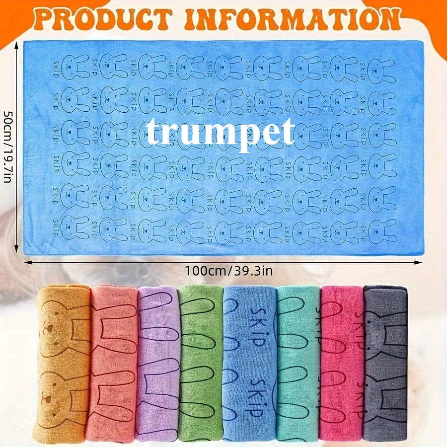 🛁🐾 Ultra Fine Fiber Super Absorbent Pet Bath Towel – Fast Drying
