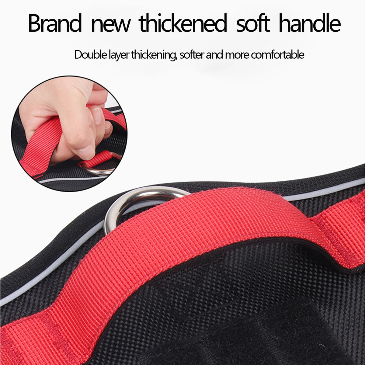 🐕🛡️ Reflective Tactical Dog Harness – 1680D Waterproof Vest