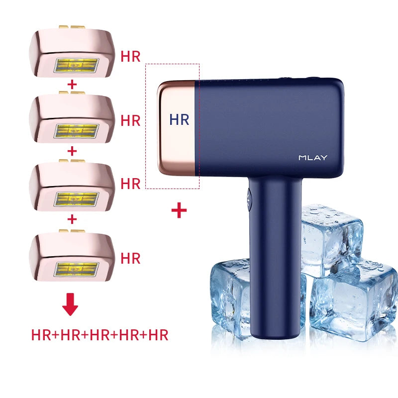 ✨ MLAY T14 IPL Hair Removal Device | ICE Cool Laser Epilator 3-in-1 ❄️ | 500,000 Flashes Permanent Hair Reduction for Body & Face